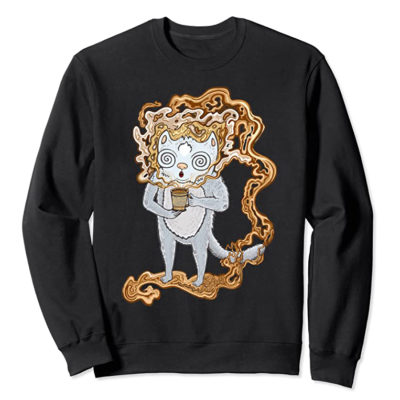 Hyper Mesmerized Coffee Cat Sweatshirt