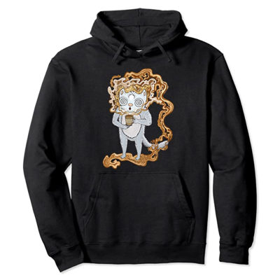 Hyper Mesmerized Coffee Cat Hoodie