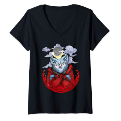 Vampire Bat V Neck